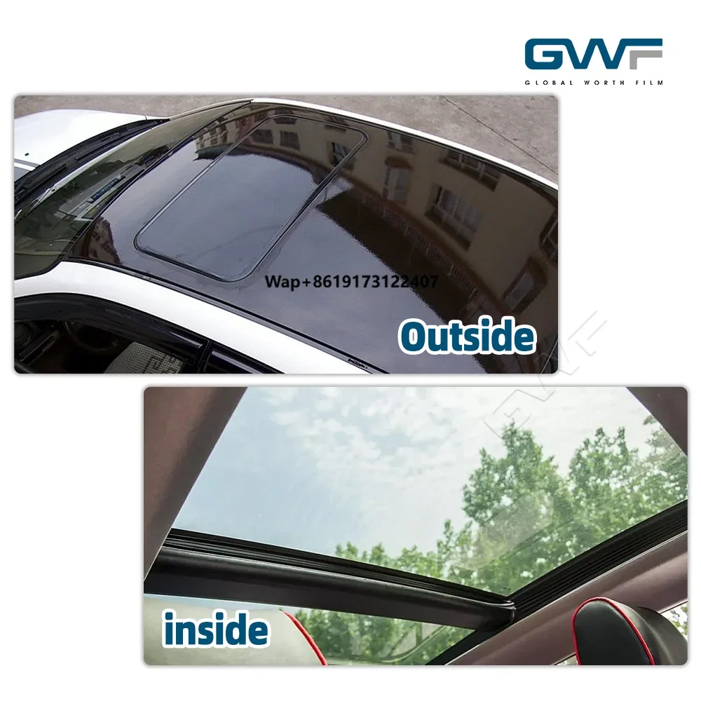 

Car Sunroof Starry Sky Film Panoramic Sunroof Film for Car 7.5MIL Sky Blue Car Sunroof Protection Wrap Film