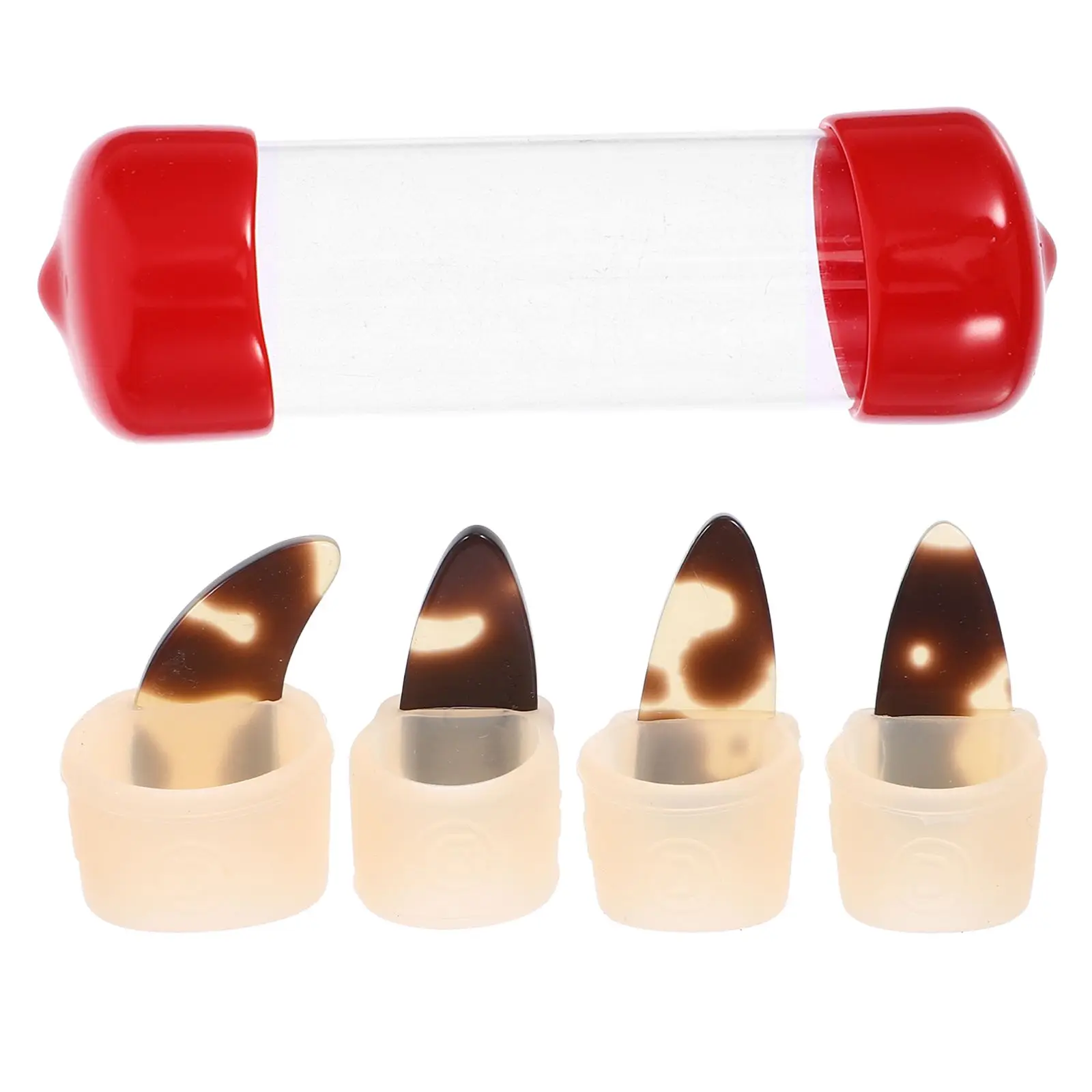 

Protective Case Guzheng Nail Set Child Practice Silica Gel Link Adjustable Picks