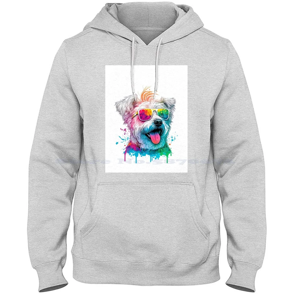 Худи с надписью Happy Dog из 100% хлопка, футболка Shaun White Shaunwhiteart Swa, художественные очки с надписью Happy Dog
