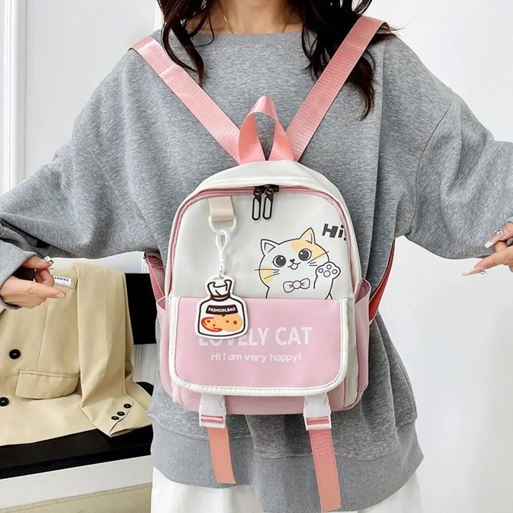 New Large Capacity Backpack Cute Cat Ultra-light Bookbags Schoolbag Gift
