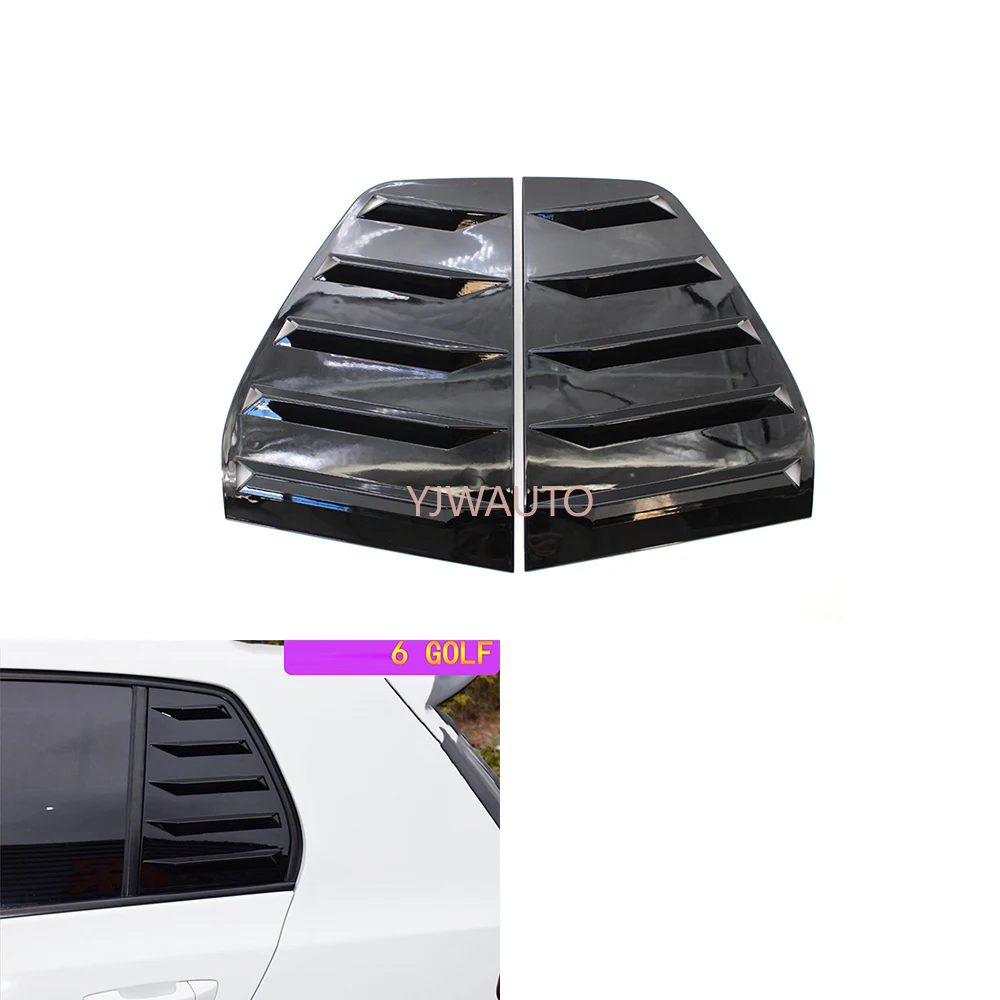 For Volkswagen VW Golf 6 2009~2013 Car Louvers Scoop Cover Vent Auto Side Window Rear False Air Outlet