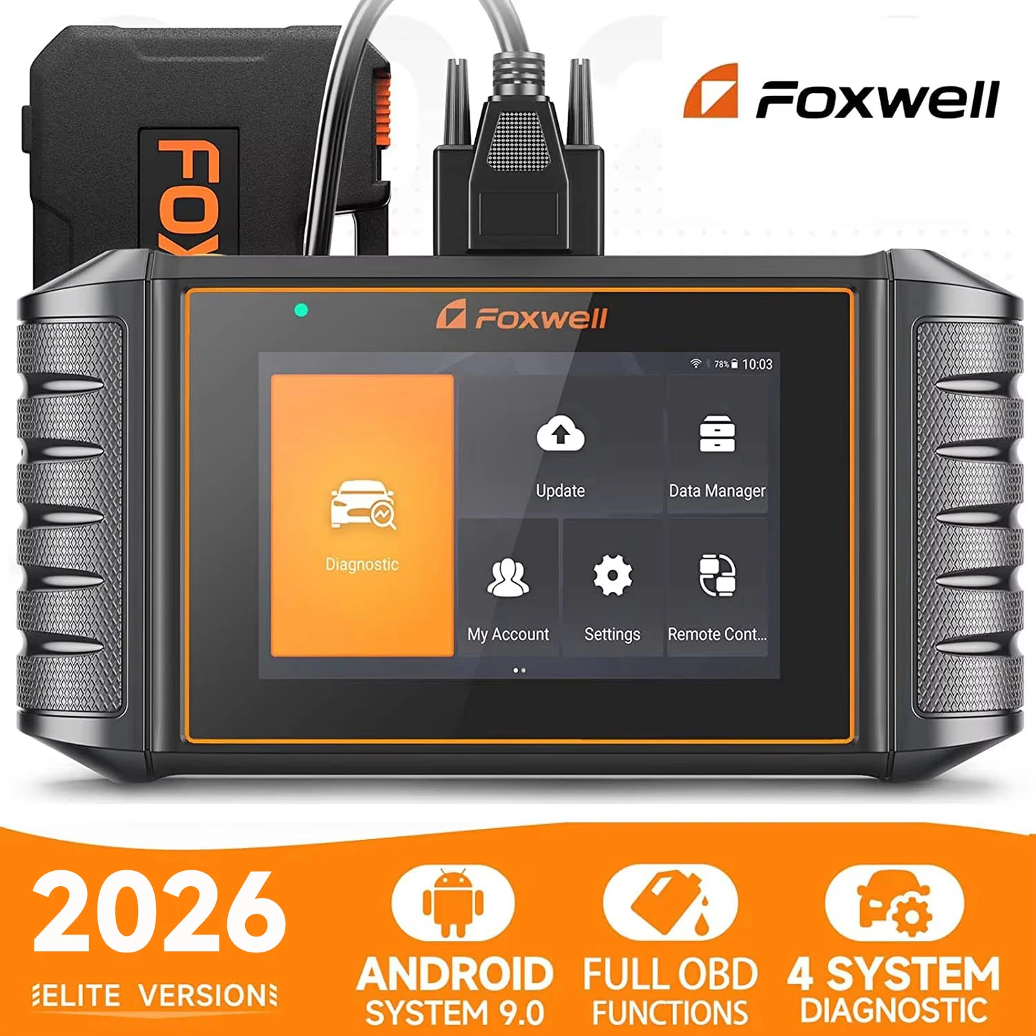 FOXWELL NT706 OBD2 Car Scanner Engine ABS SRS Transmission System Diagnostic Tool Battery Tester ODB OBD 2 Auto Scan Tools