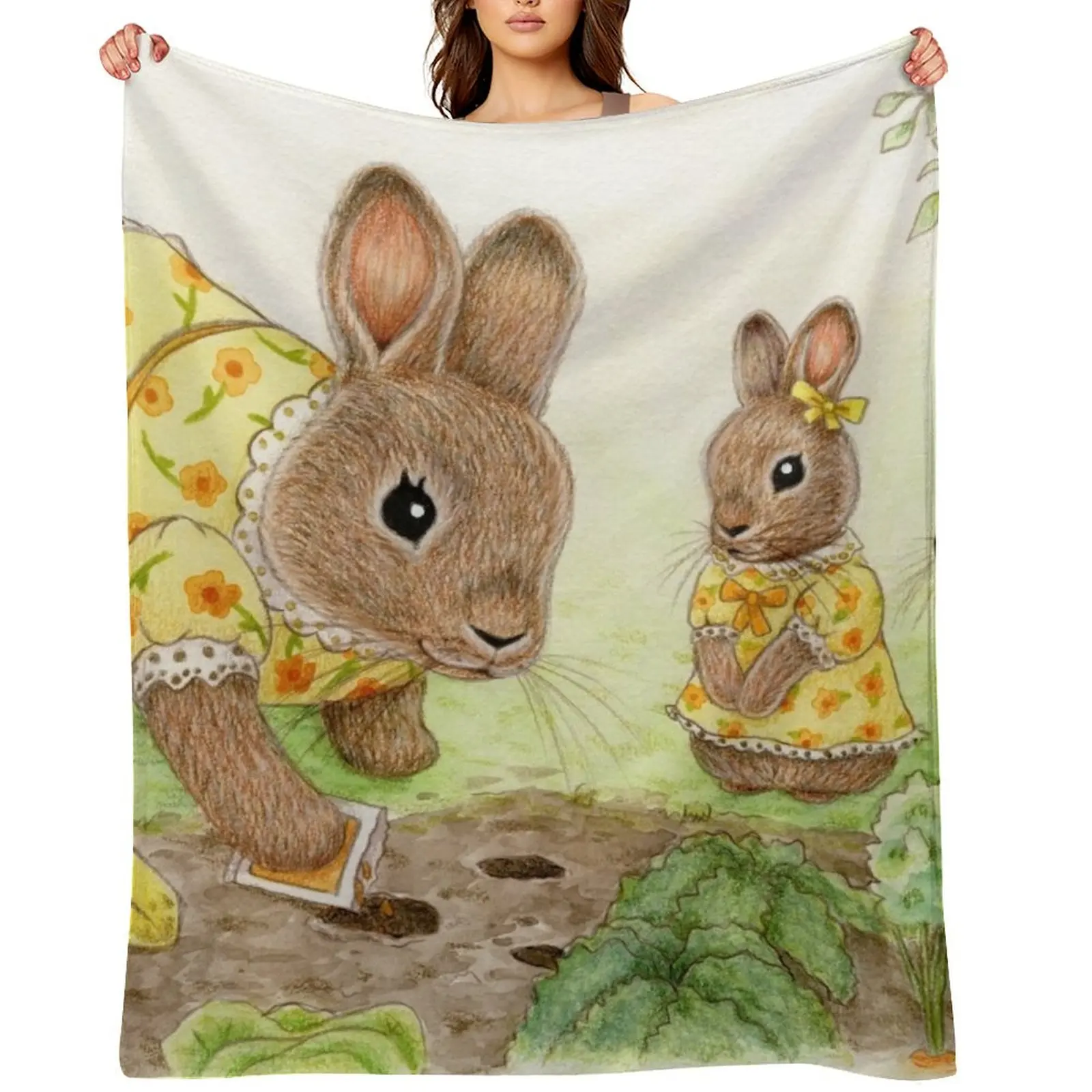 

Garden Bun Lesson Throw Blanket Luxury Designer Luxury St Blankets Sofas Of Decoration Shaggy Blankets