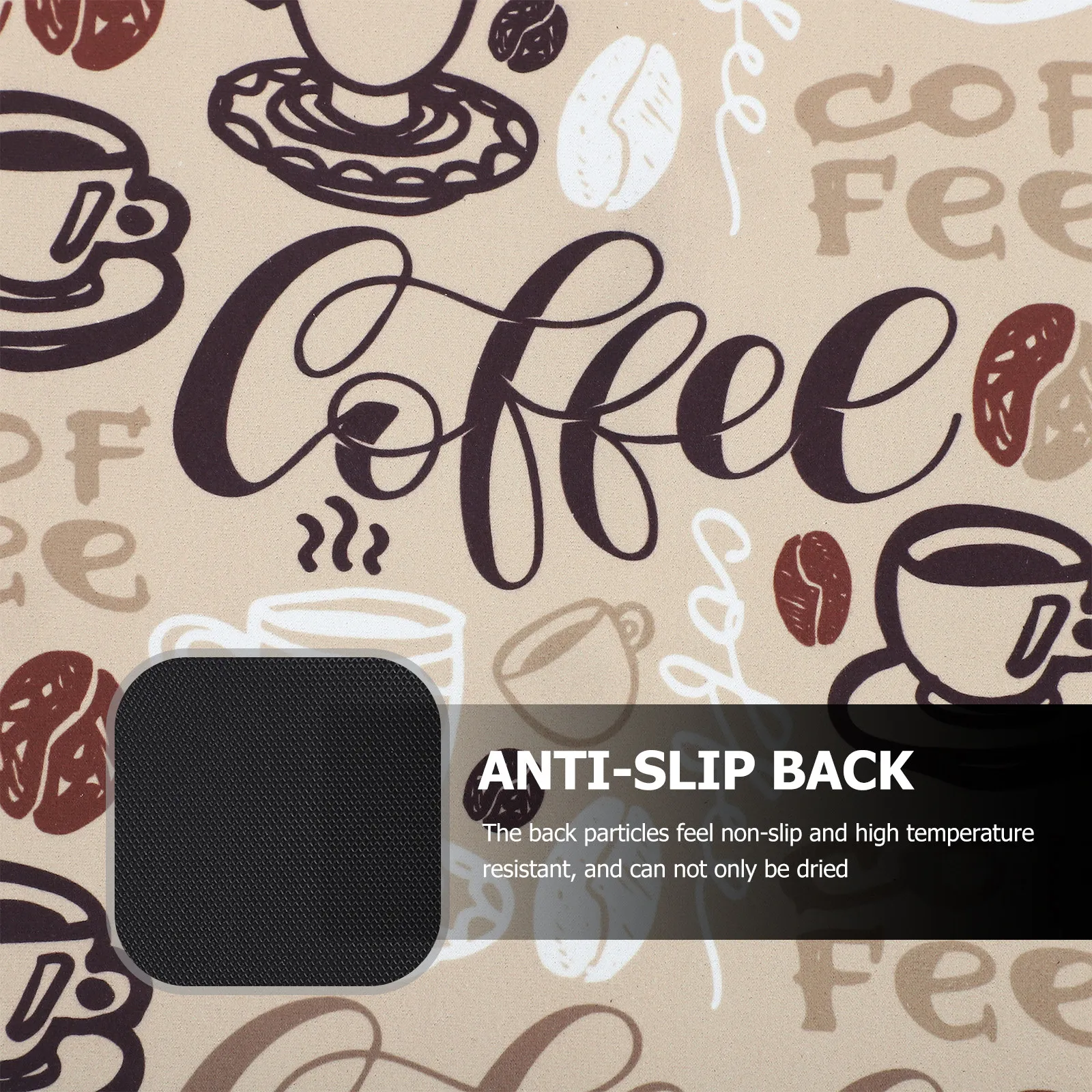 Coffee Maker Mat Non-Slip Heat Resistant Absorbent Countertop Mat for Espresso Machine Drying and Protection Kitchen Coffee
