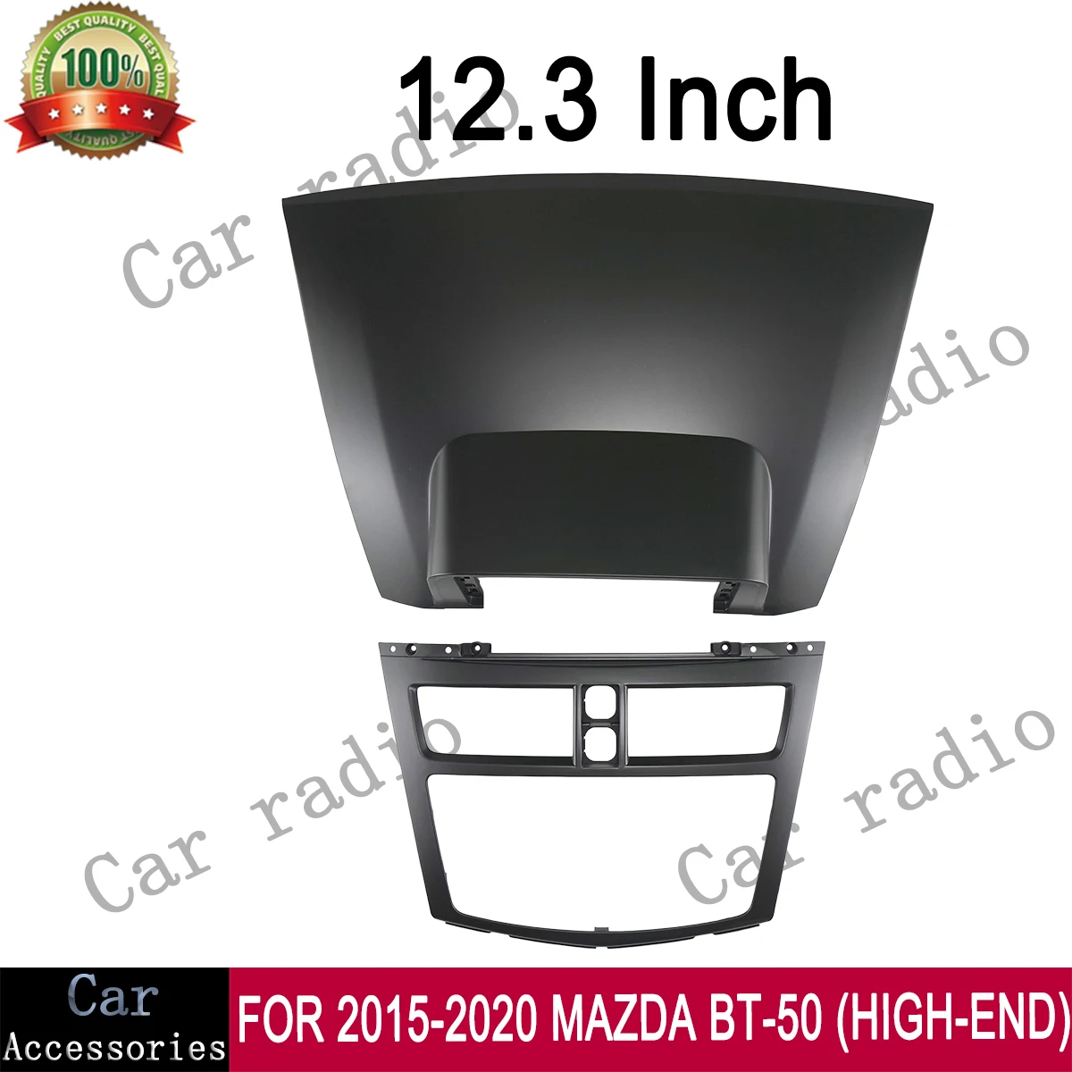 For 2015-2020 MAZDA BT-50 (HIGH-END) 12.3 Inch Car Radio Android Stereo Frame Player Head Unit Fascia Panel Dash Board Cover