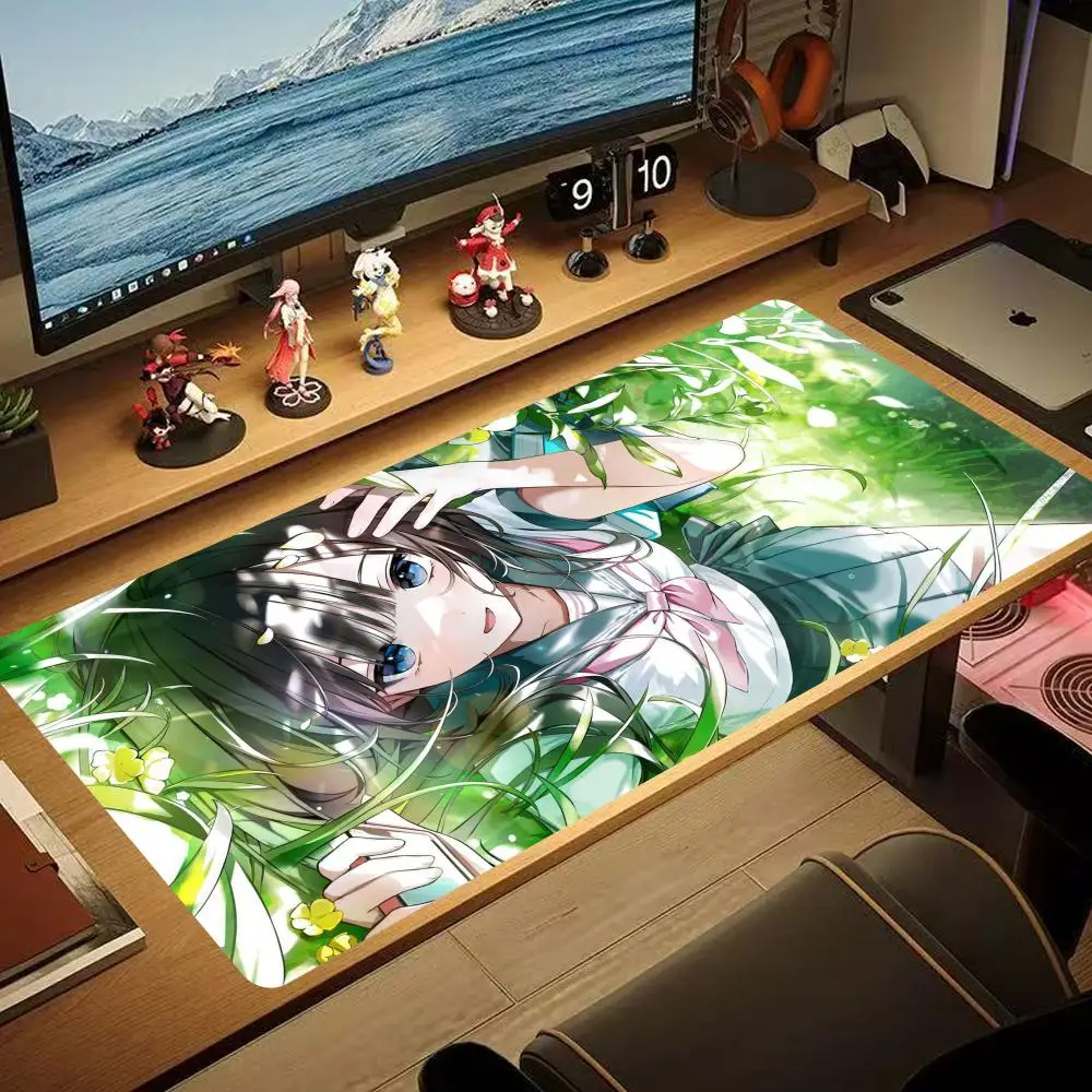 

JK Girl Mouse Pad 90x40CM non-slip Gaming Mousepad Gamer E-Sports Mouse Mat Game Mechanical Keyboard XXL Desk Mat