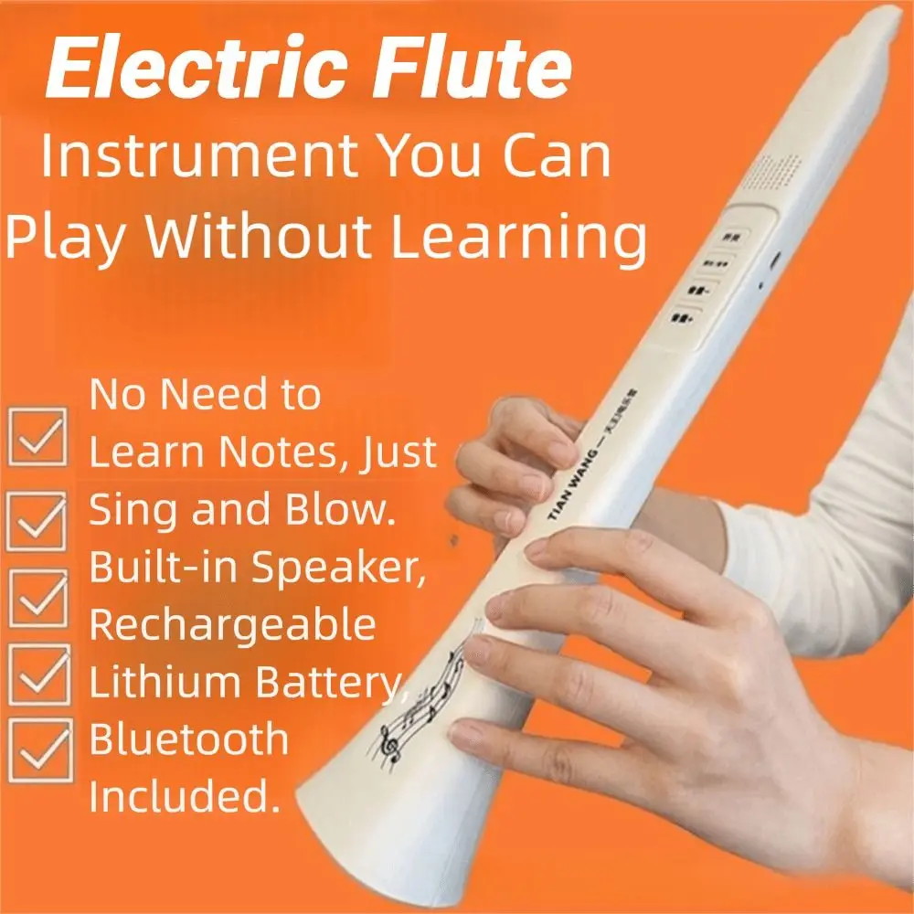 Portable Electric Music Tube Multiple Tone High-power Speaker Electronic Wind Instrument Bluetooth Connection Musical Instrument