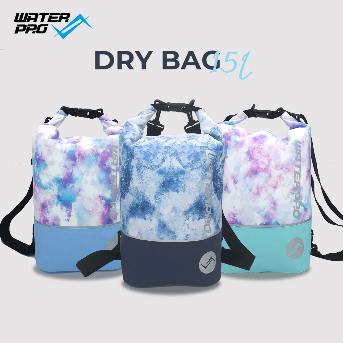 

Water Pro 15L Printed Dry Bag Scuba Diving Snorkeling Swimming Water Sports