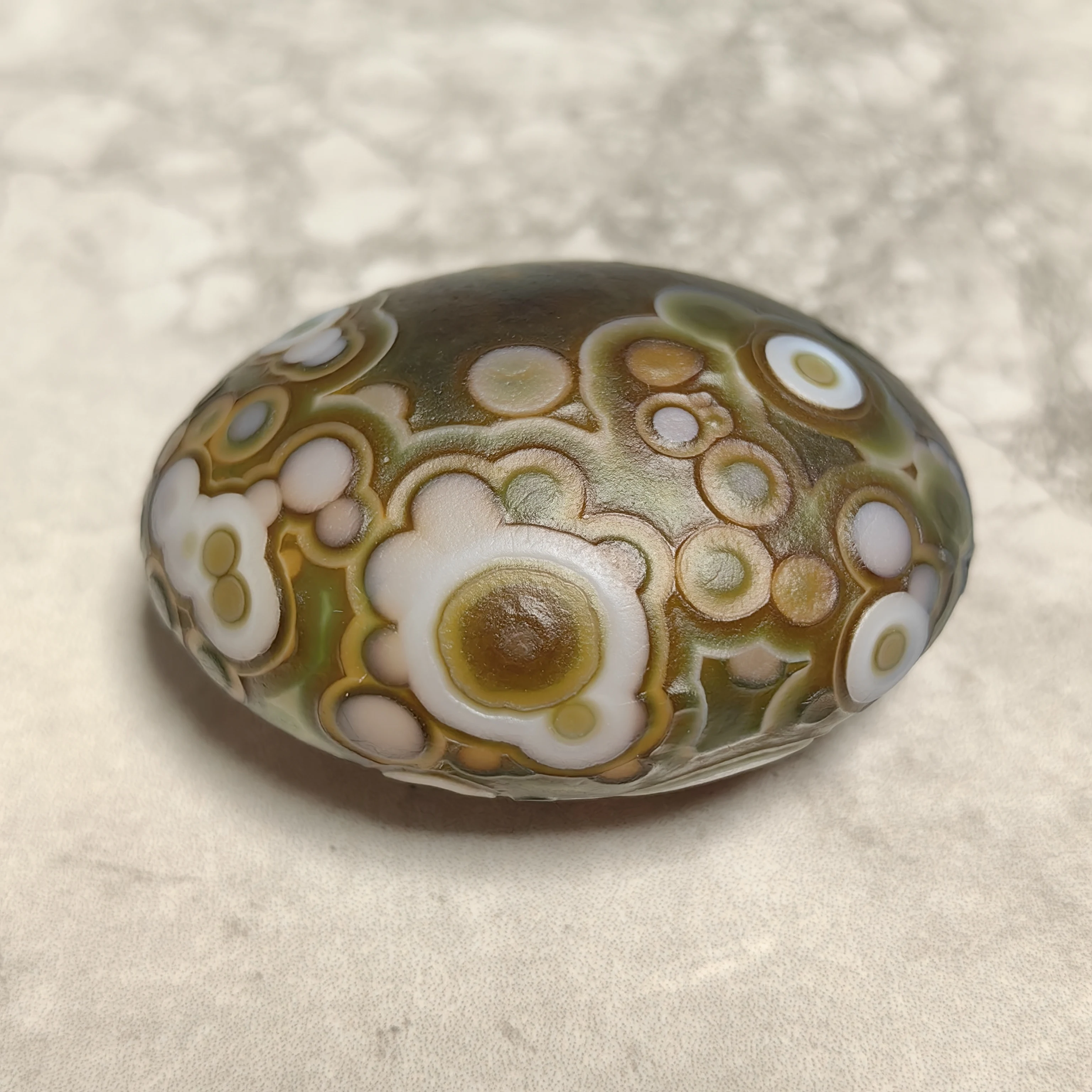 Amuleto de energía totalmente natural para aliviar los ojos divinos, piedras de palma de ágata, joyería de buena suerte, decoración artesanal contra la negatividad