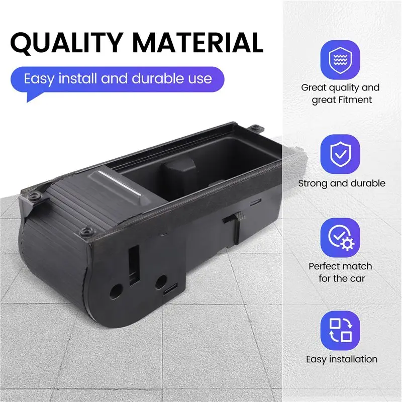 FBIL-Car Center Console Water Cup Holder Storage Box Drinks Holders For Sonata 9 2015-