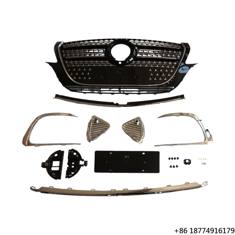 

Good Quality Car Grille Kits with Fog Lamp Frame for VITO V250 V260 V300 2007-2015 UPGRADES V300 Style