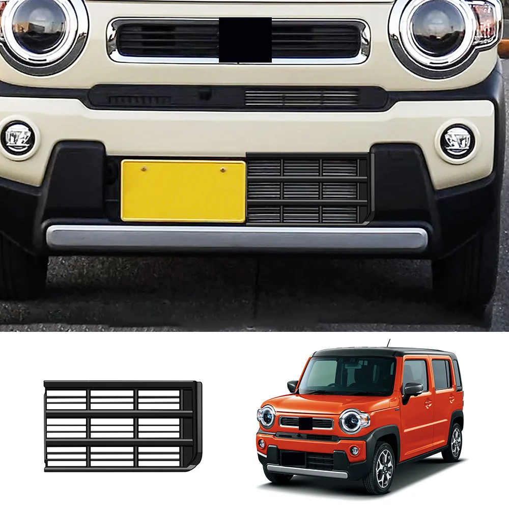 Grille Mesh Accessory Matte Black Front Bumper Center ABS Construction Direct Replacement Fit Protects From Stones And Leaves