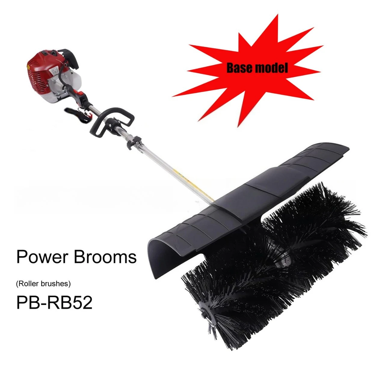 

Outdoor Hand Held Gas Power Broom Walk Sweeper Cleaning Tools High Performance Cleaner 1.7KW Easy to Operate and Large Fuel Tank