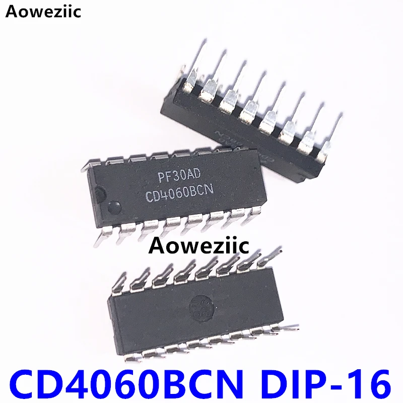 5PCS CD4060BCN HEF4060BP DIP-16 in-line binary counter/divider oscillator chip