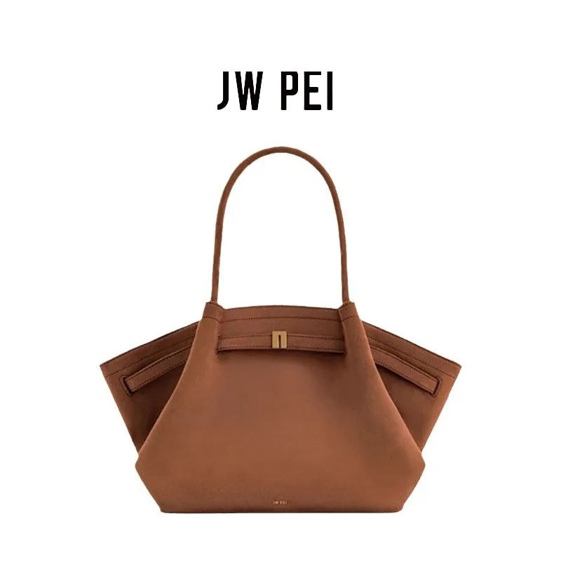 2025 JWPEI Dumpling Bag Size Suede Soft Bag Fashion Tote Shoulder Underarm Tote Hundred