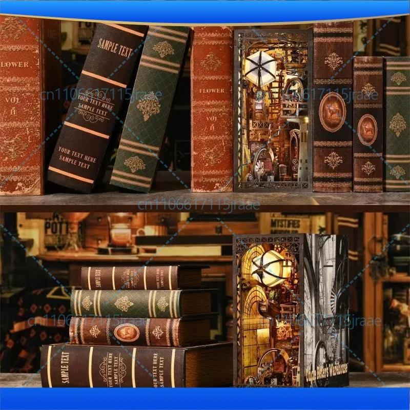 Uncle Pete's Warehouse Balloon Flying Boathouse Assembling Christmas Gifts DIY Bookstand