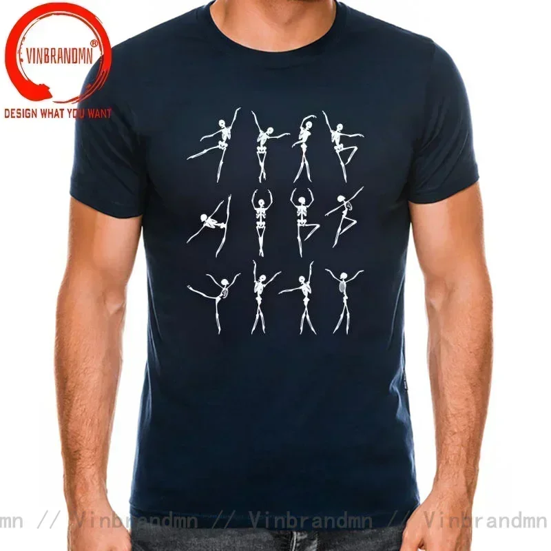 Skeleton Ballerinas Ballet Dance Cute Halloween Costume T-Shirt Bones Dancing Ballet T Shirt Men Skulls Ballet Dancer Tee Shirt
