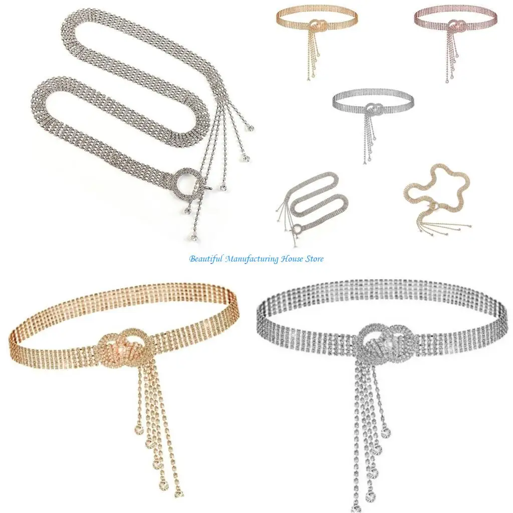 E56A Trendy Waist Chain Trendsetter Waist Chain Belly Chain for Dress Jewelry