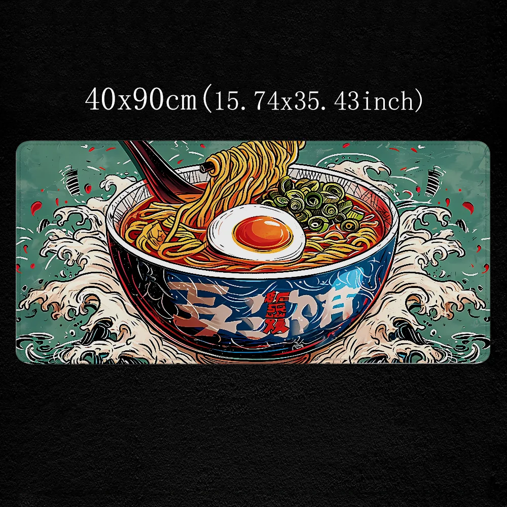 RAMEN BOWL Gamer Desk Mat Keyboard Mause Pad Gaming Pc Setup Accessories Computer Table Mousepad Anime Mouse Pads Large Mats Xxl