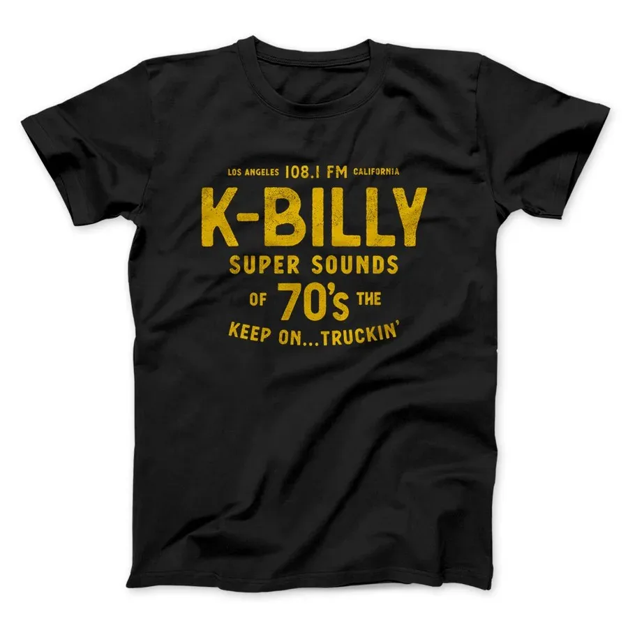 K-BILLY SUPER SOUNDS FUNNY MOVIE MEN/UNISEX T-SHIRT Slogan Graphic Print Tops Tees Shirts  Graphic Lose Slogan T Shirts For Men