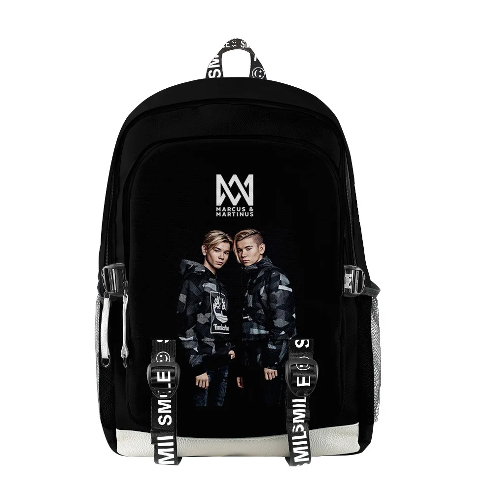 Classic Funny Marcus And Martinus Student School Bags Unisex 3D Print Oxford Waterproof Notebook multifunction Travel Backpacks