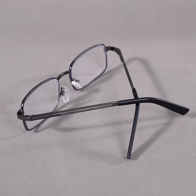 Männer Oversize Lesebrille Blau Licht Blockieren Brillen Brillen Metall Titan Brillen Rahmen Für Business + 100 – Detail 15