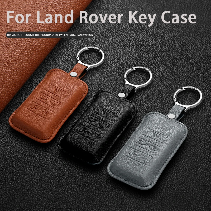 

Кожаный чехол для автомобильного ключа-пульта для Land Rover Range Rover Sport Evoque Velar Freelander 2, держатель для ключа-брелока, аксессуар