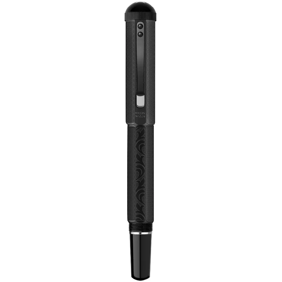 For MAJOHN P138 Metal Piston Fountain Pen Octahedral Etching Pattern No.6 Nib EF/F/M/Flat Nib Classical Plated Writing Gift
