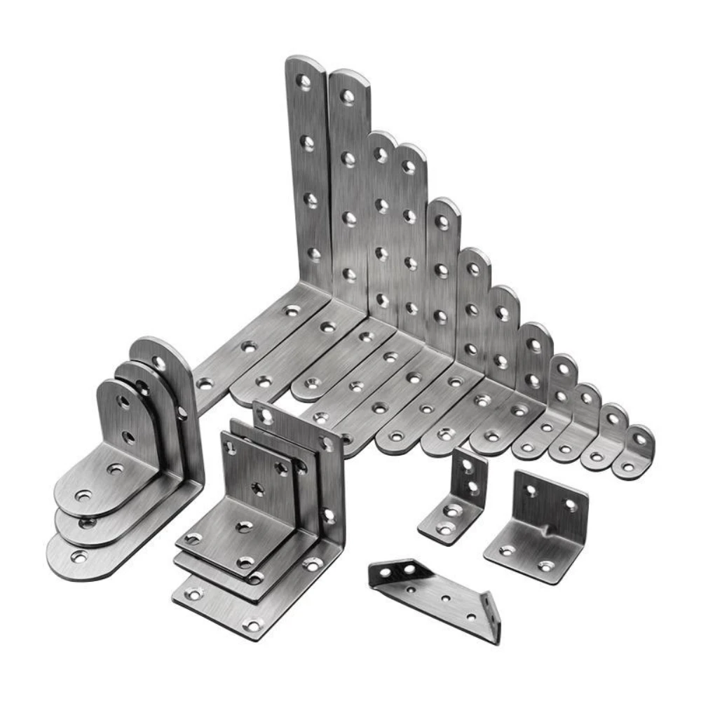 

Thickened Stainless Steel Furniture Corner Code Bracket Wooden Board Splicing Layer Plate Connector 90-degree Corner Brackets