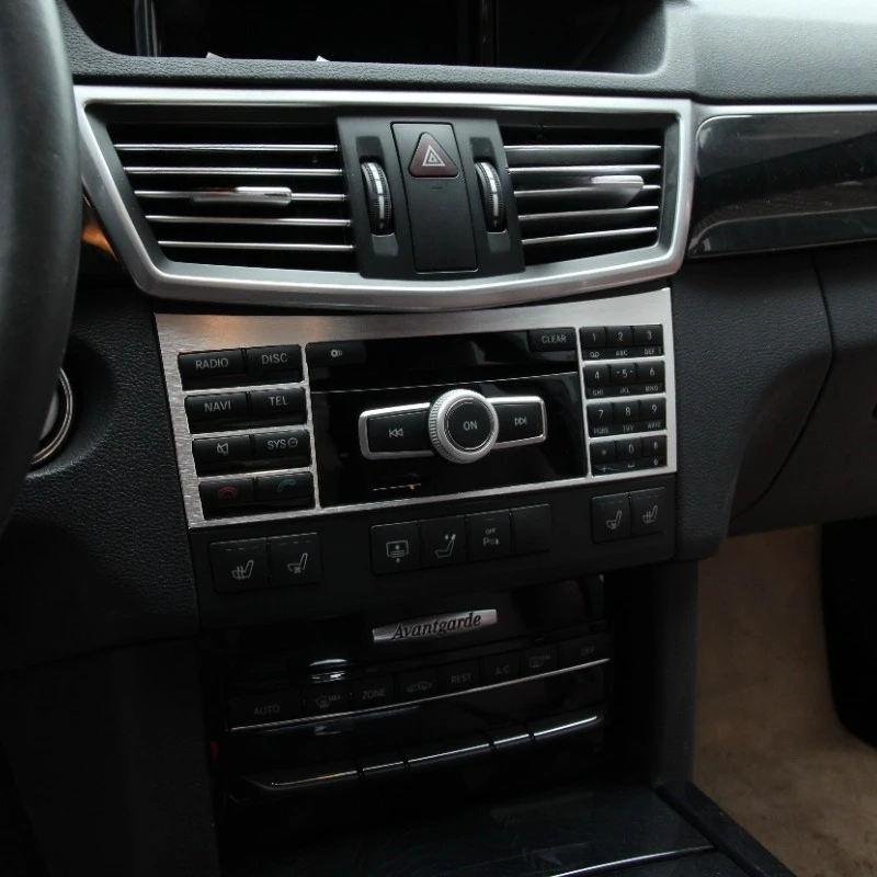 

Для Mercedes Benz E Class W212 2008-2015 Автомобильная центральная панель управления, рамка, накладка, наклейки, аксессуары для интерьера автомобиля