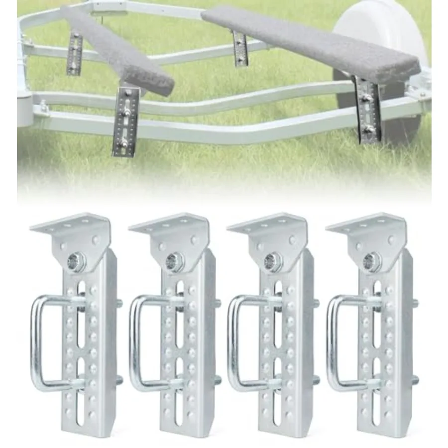 

Усиленные кронштейны для лодочных прицепов 8 дюймов, 4 шт., оцинкованные, поворотные, для прицепов 1.5x3, 2x3, 3x3 дюйма