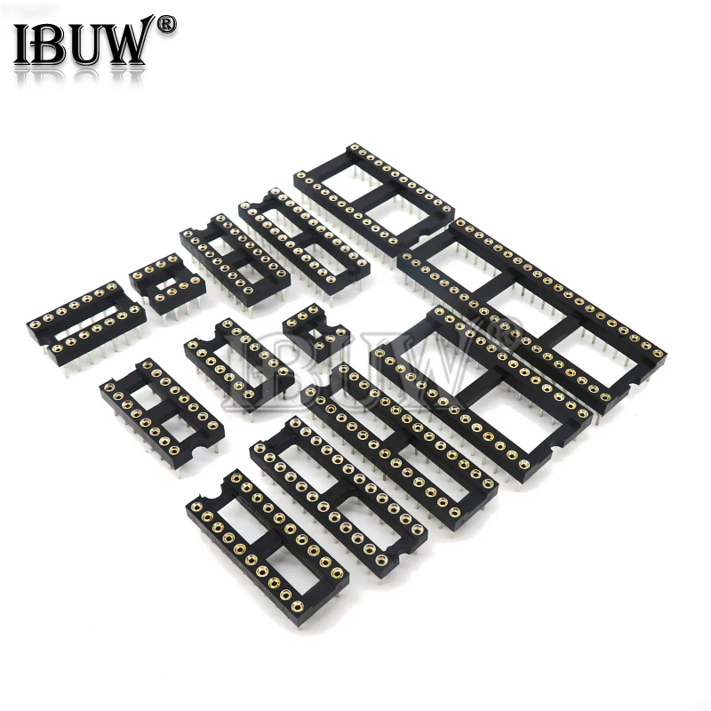 10 SZTUK Okrągłe złącze IC z otworem DIP 6 8 14 16 18 20 24 28 40-pinowe gniazda DIP6 DIP8 DIP14 DIP16 DIP18 DIP20 DIP28 DIP40 PIN