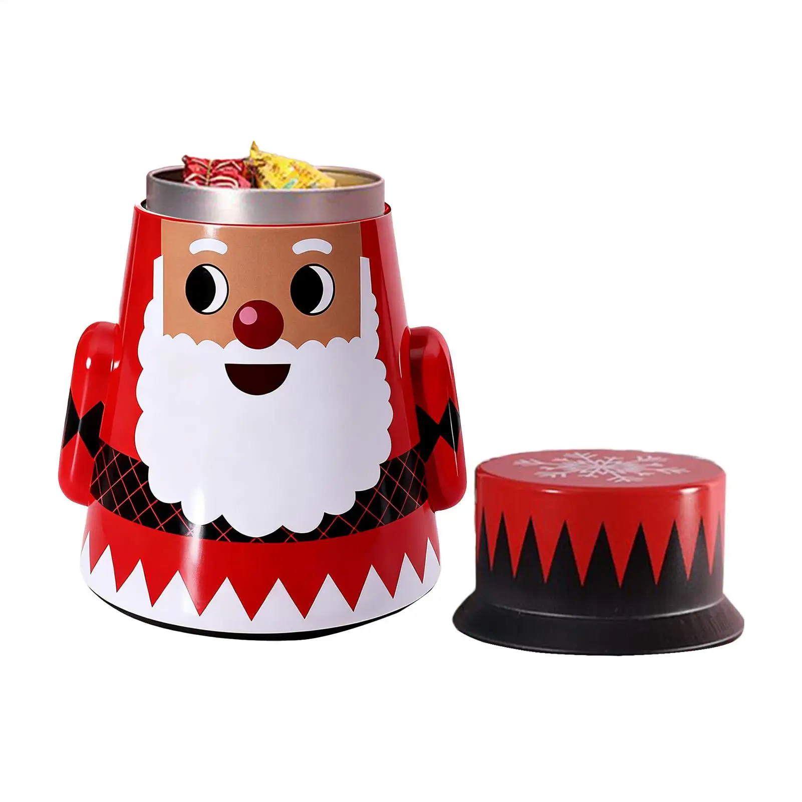 Christmas Candy Jar Airtight Santa Snowman Christmas Decorations Snack Candy Jars For Stocking Stuffers Party Favors Greeting