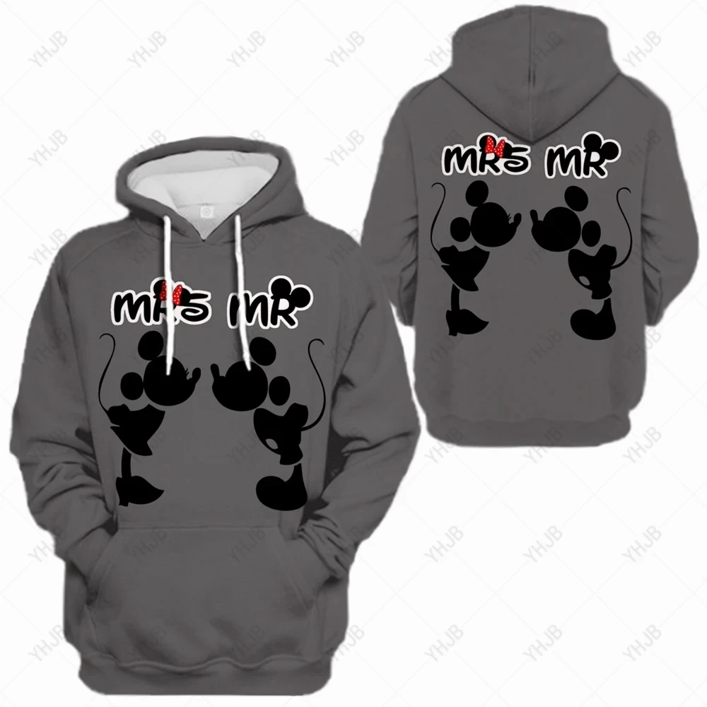 3d hoodie para homens, design disney, minnie, mickey mouse, estilo harajuku