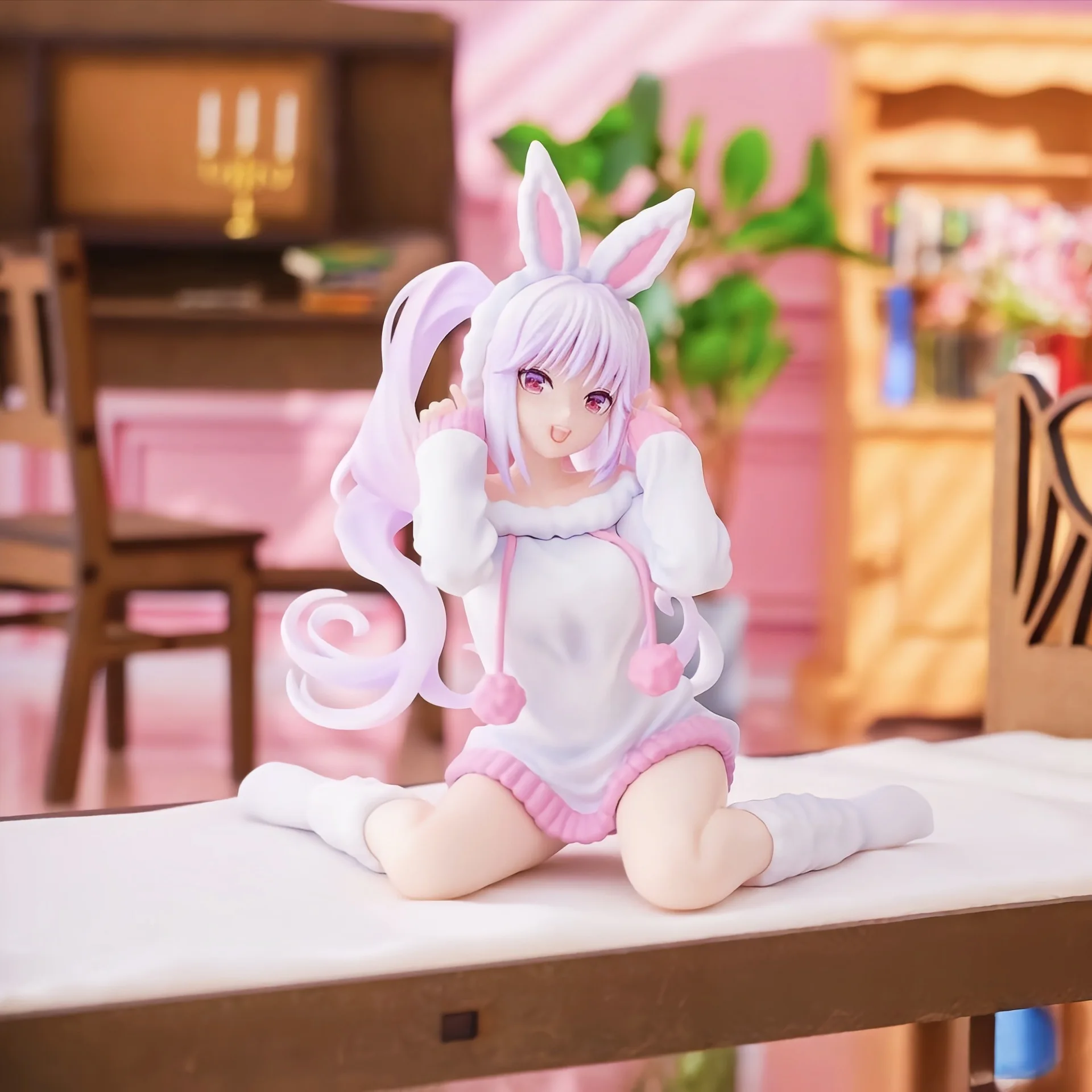 

12CM New in Alice High Quality Cosplay Bunny Girl PVC Action Figure Collectible Model Toy roblox