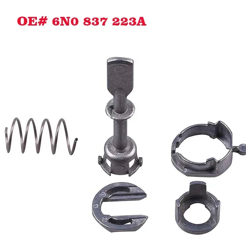 Car Iron Door Lock Cylinder Repair Kit For VW POLO 6N1 6N2 1997-2002 Front Left or Right 6N0 837 223A 5 1set