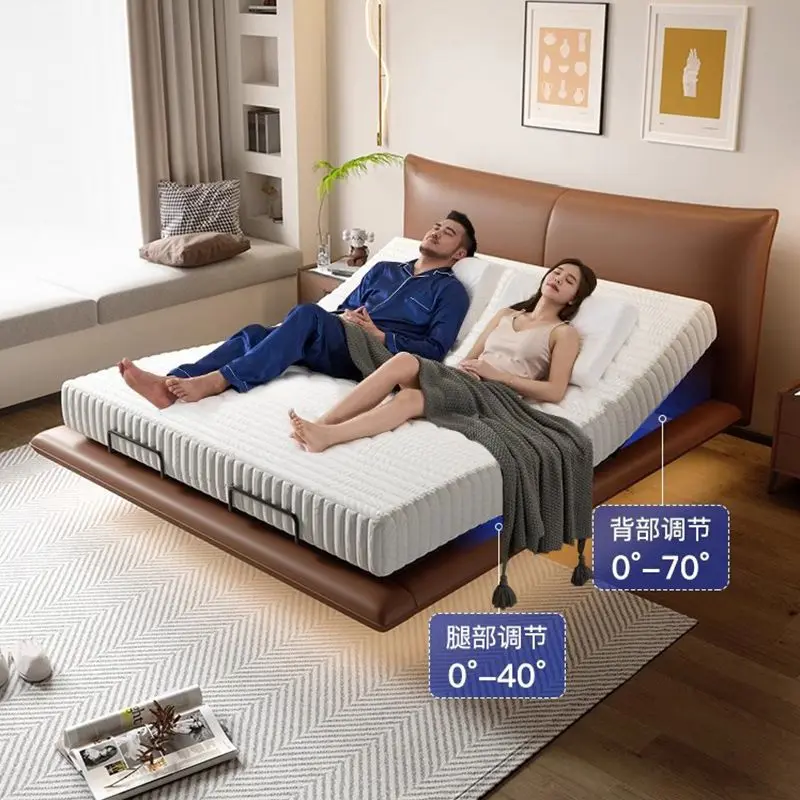 Italienisches, minimalistisches, intelligentes Hebe-Multifunktions-Master-Großbett, modernes, einfaches Doppel-Hochzeitsbett