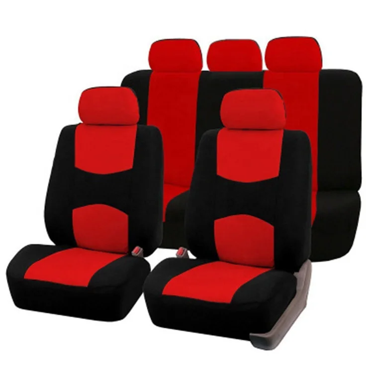 

Hot Selling Four Seasons Universal Polyester 9pcs Car Seat Cover Full Set