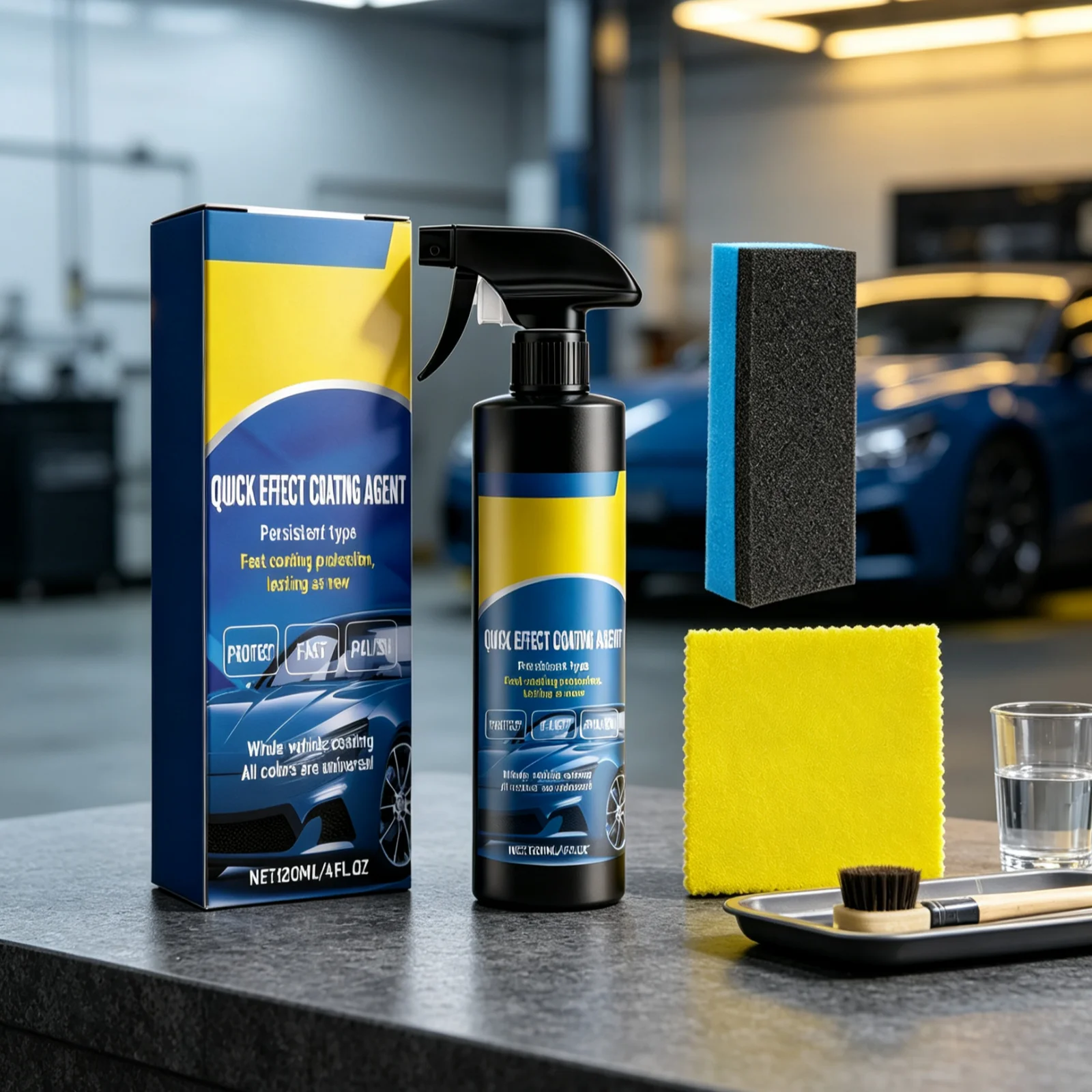 Schnellbeschichtungsmittel für Autos, Kratzerreparatur, Karosserielack-Aufheller, wasserdicht, schmutzabweisend, stellt glatte Oberflächen wieder her, Autopolierspray – Detail 4