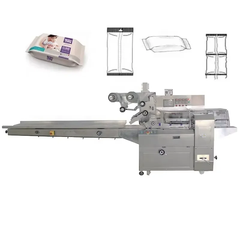 ECHO Automatic Wet Facial Tissue Napkin Paper Kitchen Paper Towel Disposable Face Towel Pouch Packing Machine