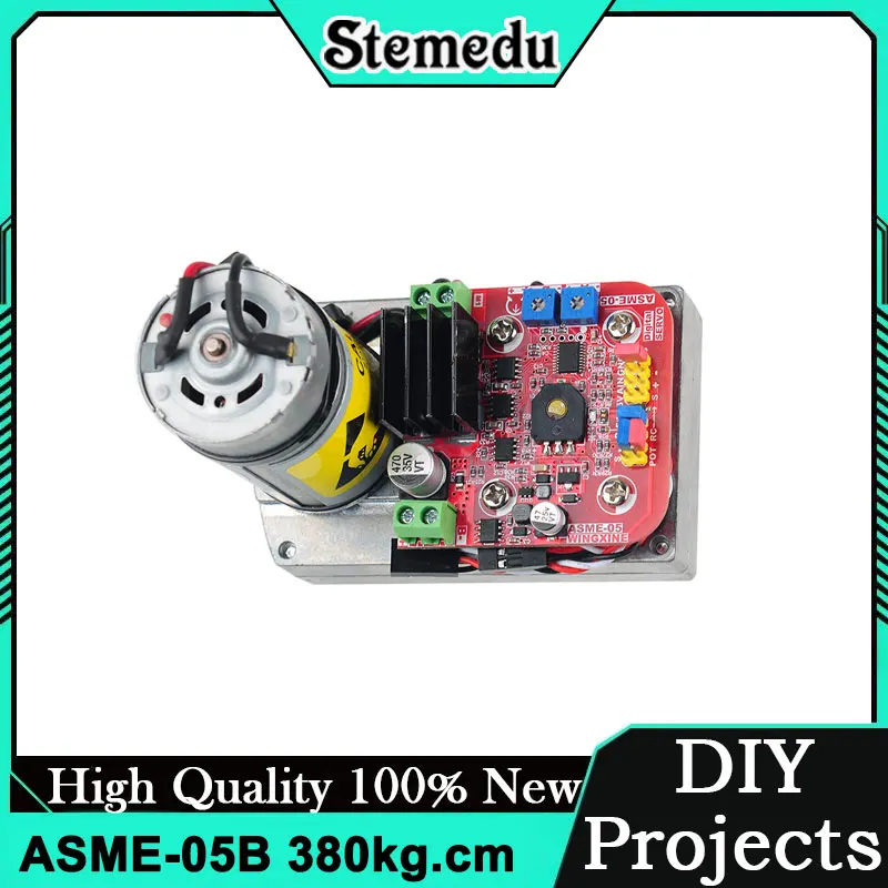 

ASME-05B 380 кг.см Цифровой сервопривод с сверхвысоким крутящим моментом, металлический корпус из сплава шестерни для промышленного робота, система управления клапаном камеры PTZ