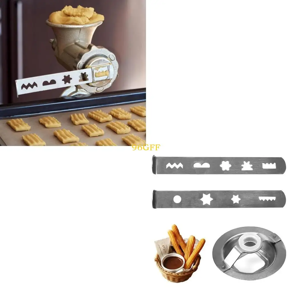 

96GF Cookie Maker Attachment Pastry Attachment Grinder Attachment Stainless Steel Biscuit Mold for Dessert Creation