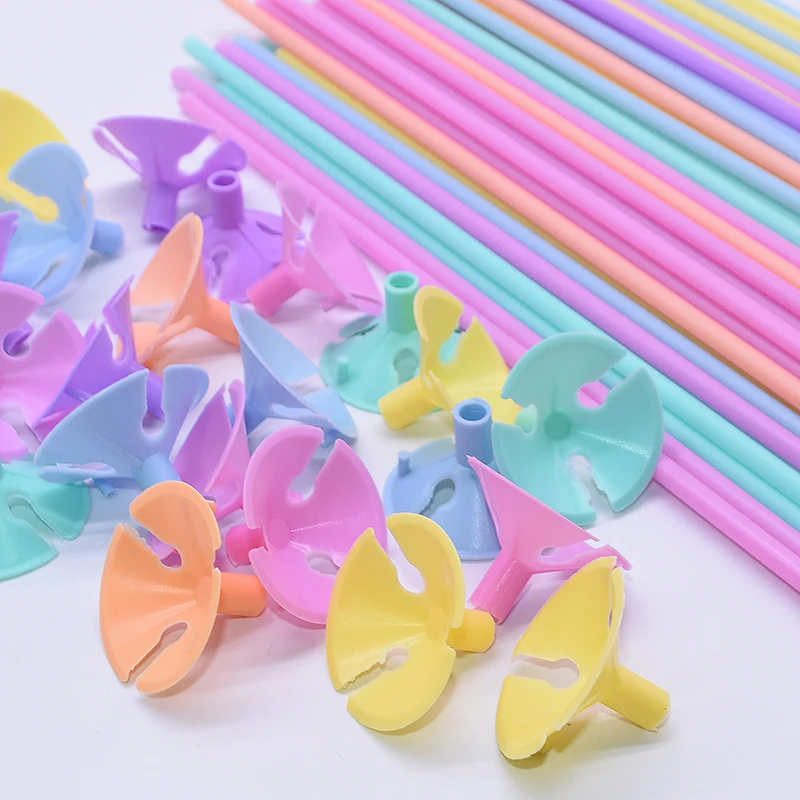

10/20/30Pcs Macarons Colourful Latex Balloon Stick Party Inflatable Balls Accessories Birthday Wedding Decoration Baby Shower