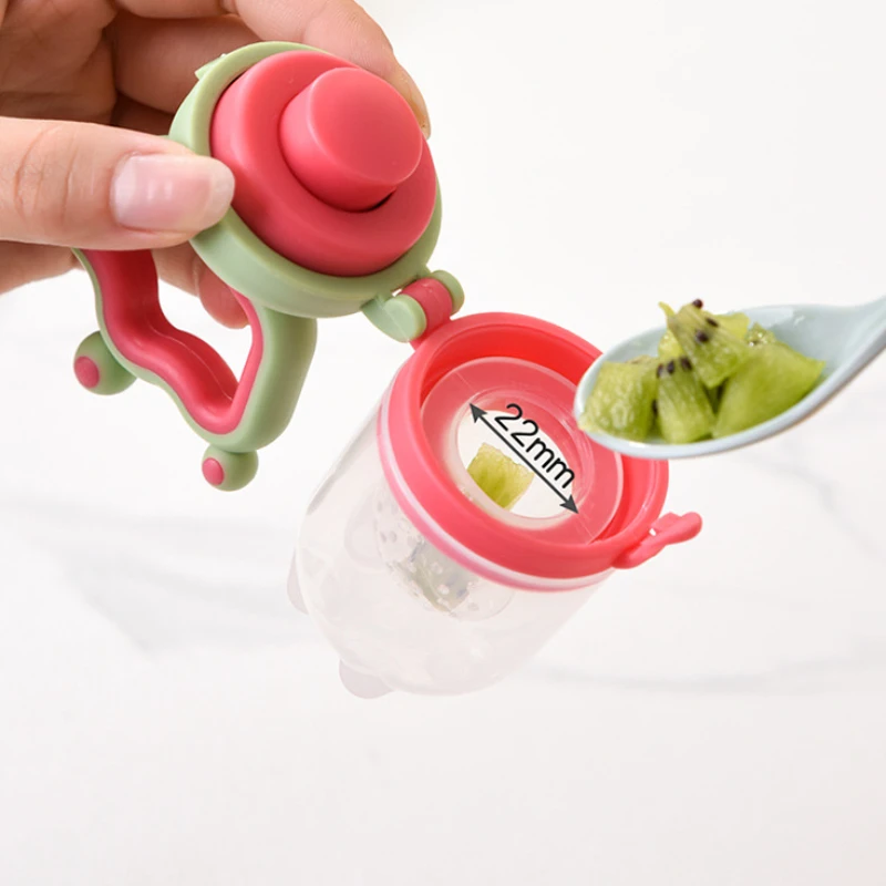 جهاز تغذية الفاكهة الممتع من Baby Bite، جهاز تغذية الفاكهة، قضيب طحن الفواكه والخضروات، حقيبة دغة الفواكه، أشياء فاتنة
