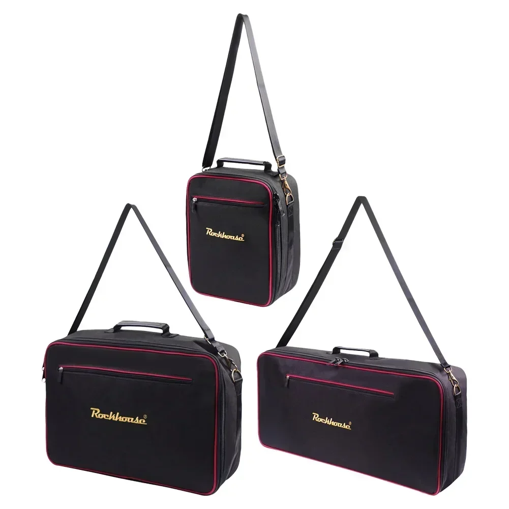 Bolsa de almacenamiento para tablero de Pedal de efectos de guitarra eléctrica, diseño de cremalleras, Estuche de transporte portátil, piezas de