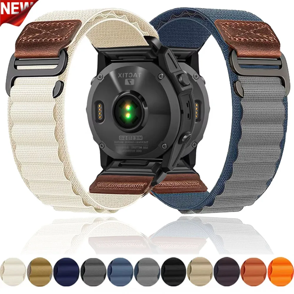 20/22/26mm Quick-release Alpine Nylon Strap for Garmin Fenix 9 9 Pro Quatix 8 51/47/43mm Sports Bracelet Garmin 970 965 955 Belt