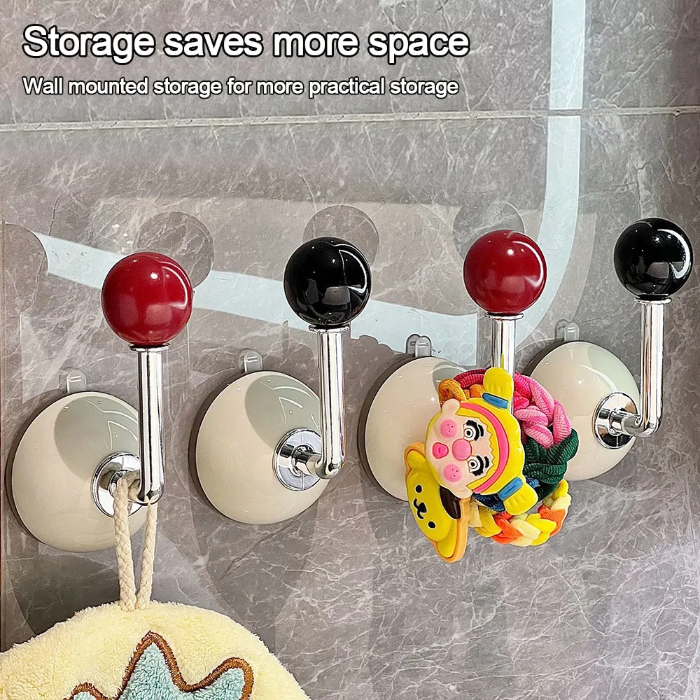 

Punch-Free Suction Cup Hook Wall Mount Reusable Hanger Hooks Home Storage Accessories Heavy Duty Towel Hanger Home Clothes