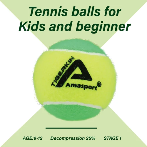 Imagen 2 del producto Pelotas de entrenamiento (transición) para niños AMA SPORT, 20% 50% 75% más lento para principiantes, práctica de tenis, pelota de tenis de playa suave, 6 ~ 12 Uds.