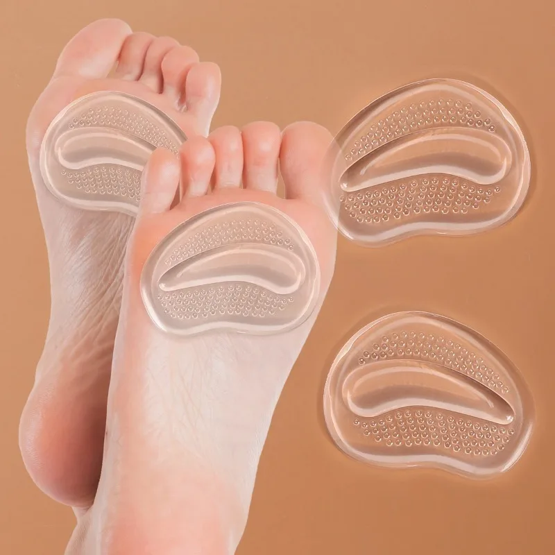Thickened Half Yard High Heels Insole Forefoot Gel Pads for Women Anti Slip Cushion Pain Relief Sandals Shoe Inserts Comfort