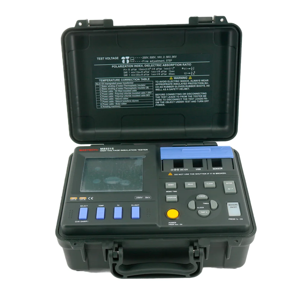 Mastech MS5215 High Voltage Insulation Tester Insulation Resistance Tester Leakage Current Meter